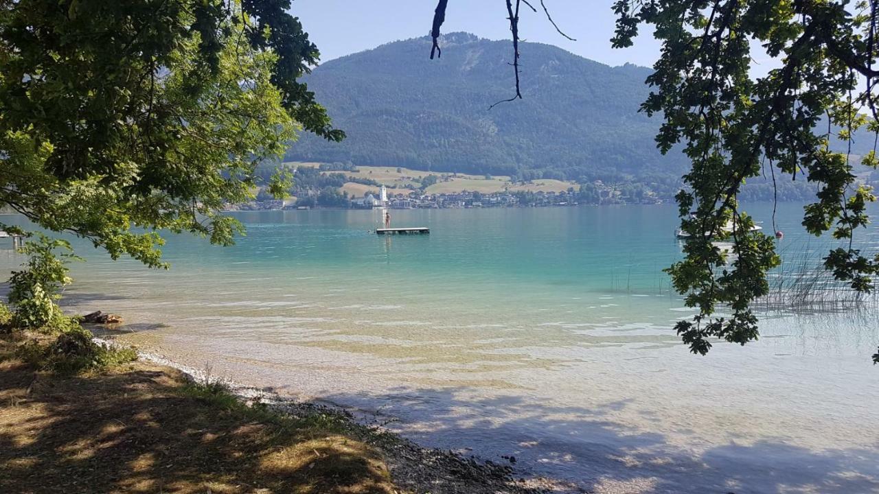 Ferienhaus Grillbauer Abersee Eksteriør billede